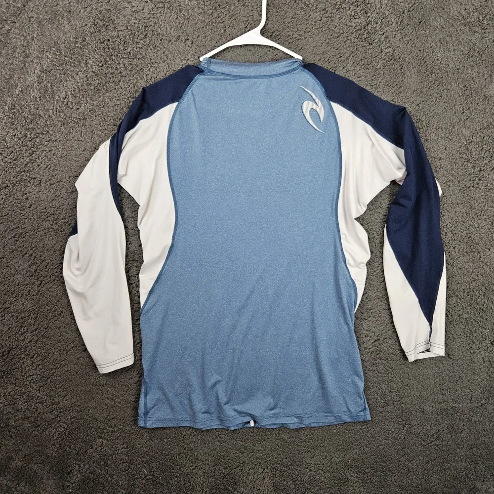 Rip Curl Rash Guard Kids XXL Blue Long Sleeve‎ Crew Neck Surf UV-Protective